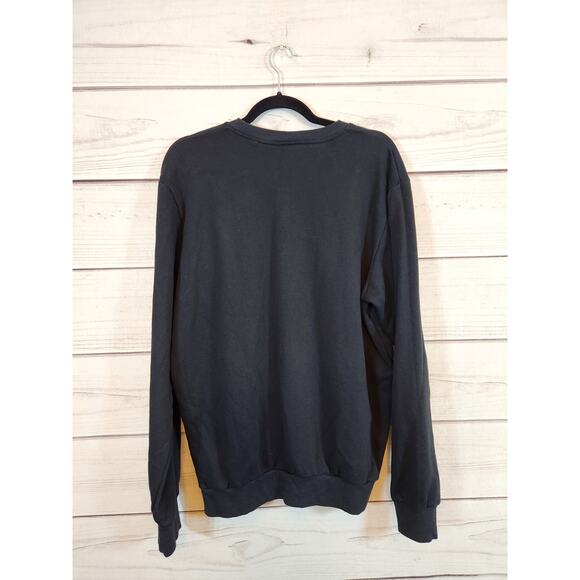 Columbia Men's Black Solid Crew Neck Long Sleeve Pullover Sweatshirt Size Medium - Picture 2 of 6